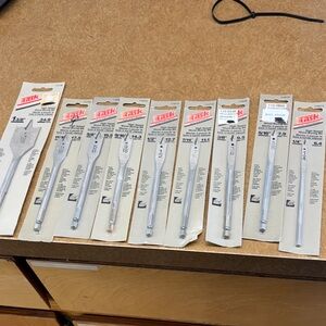 11-Piece Silver Spade Bit Set - Silver